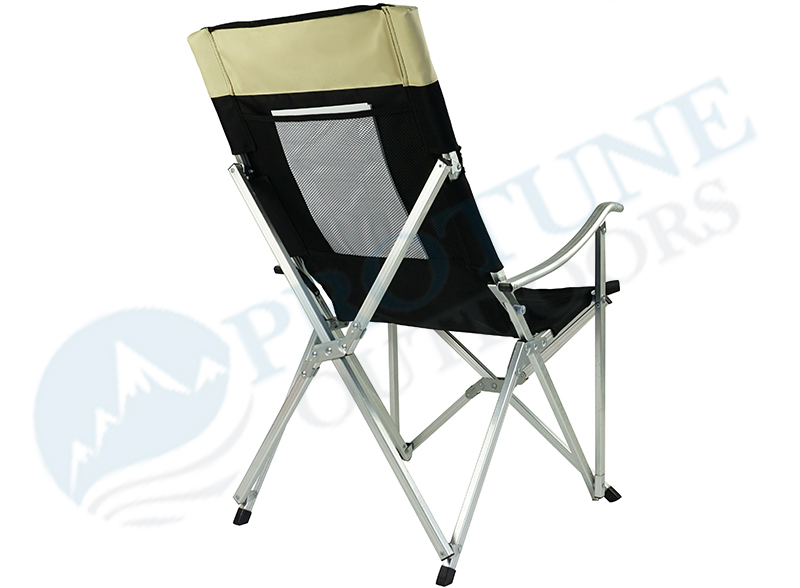 Protune Lightweight aluminum folding arm chair with storage bag