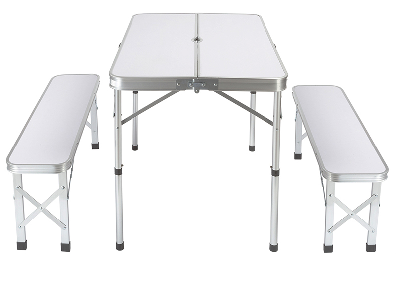 Protune outdoor folding table with benches