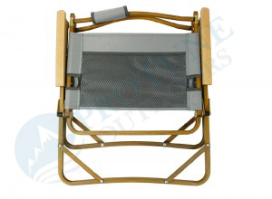 Protune Portable Wood Grain Aluminum Chair with armrest