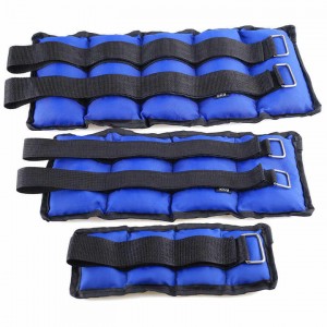 wholesale fitness sports blue sandbag with foot weight