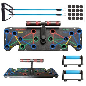 Home Gym Equipment Sets Multi-Functional Push Up Board Sets With Resistance Bands And Sit Up Stand
