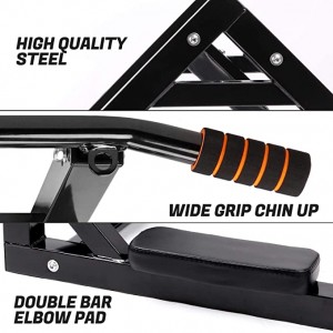 Indoor Home Gym Workout multifunctional fitness training equipment Wall Mounted chin up Pull Up Bar and Dip Station Stands