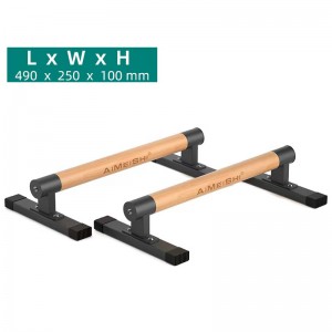 1.Fitness Sport Push Up Gym Exercise Training Solid Beech Wooden Paralettes Stands Push up Bars