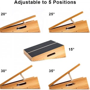 Professional 5 Positions adjustable wooden slant board steel slant board