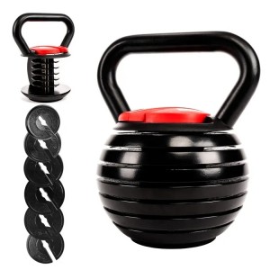 Cast Iron adjustable Kettlebell Weight Set for Home Gym Strength Training