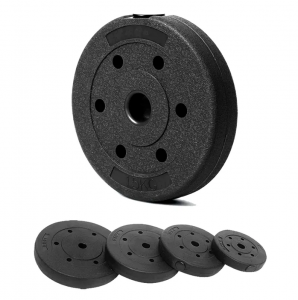 Adjustable Plastic Cement Dumbbell Weight Plates Barbell Sand Filled Weight Plate