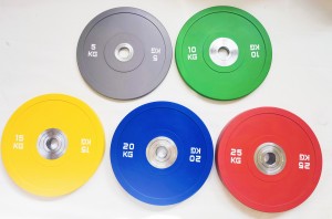 colorful Rubber Fractional bumper change weight plates
