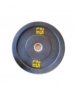 black rubber weight plate