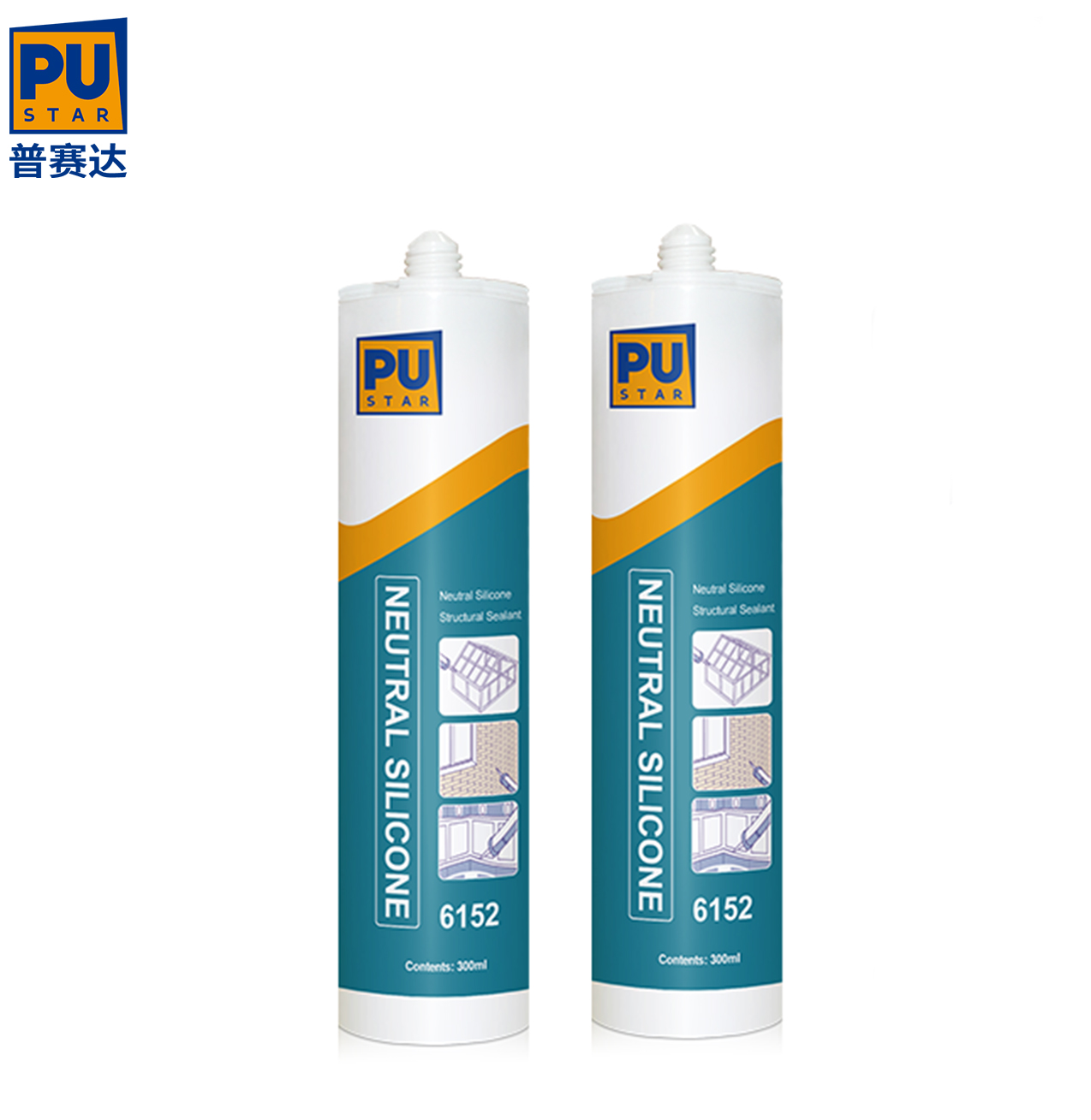 Neutral Silicone Structural Adhesive 6152