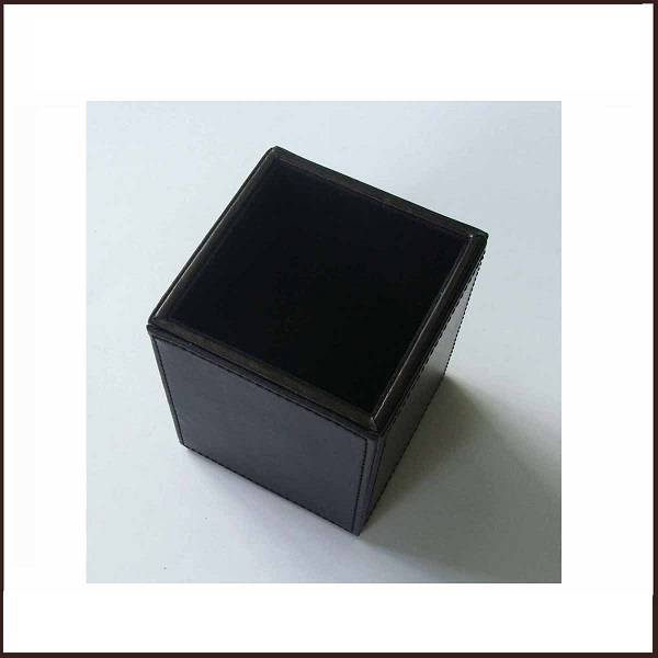 Factory Free sample Leather Envelope Rack - Simple Design Black Color Pen Cup  – King Lion