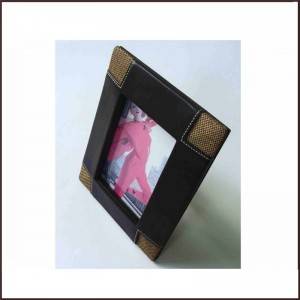 Big discounting Leather Memo Pad Box - Personized 5 “x7″ Family or Office Pu photo Frame – King Lion