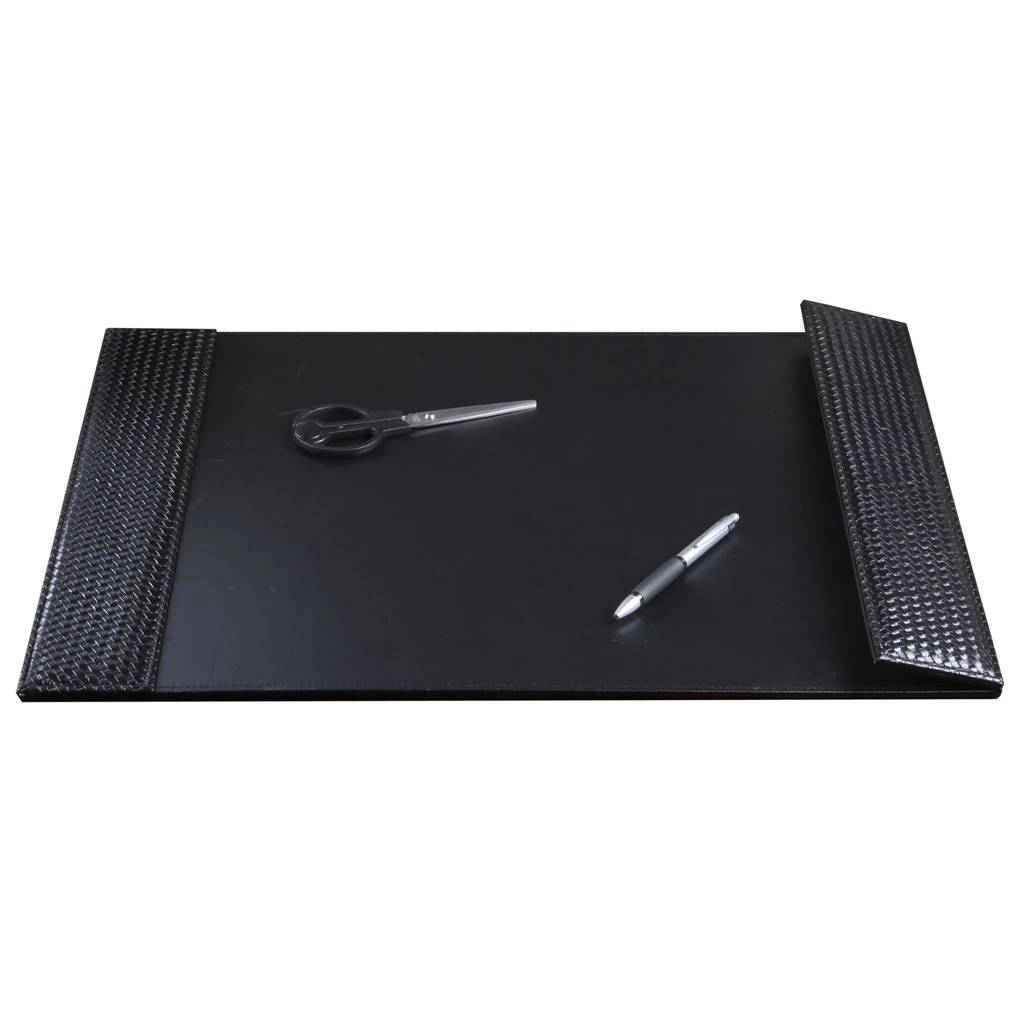 Magnetic Clasp Diary - 19″ X 24″ pROMOTIONAL BLACK PU WONVON CONFERENCE DESK PAD – King Lion