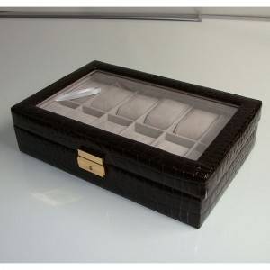 Faux Leather Jewelry Box - Promotional Pu Leather Watch Box For 12 Pcs – King Lion