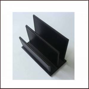 factory low price Classic Desk Mat - Low Price Pu Letter Rack Black Color – King Lion