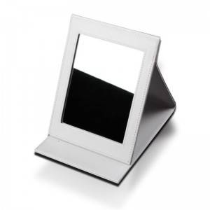 OEM Manufacturer Leather Tissue Case - Fashion PU Leather Cosmetic Mirror Portable Folding Desktop – King Lion
