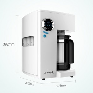 Desktop installasie gratis onmiddellike warm koue RO water dispenser met watertenk
