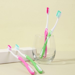 Fiacla Whitening Toothbrush Táirgí Béil Céimnithe Dath Toothbrush