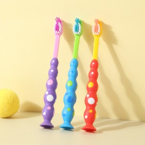 Soft Bristles Suction Cup Kids Toothbrush