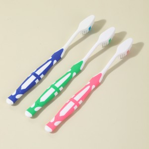 الصين اسم العلامة التجارية شعار مخصص فرشاة الأسنان الصديقة للبيئة للبالغين