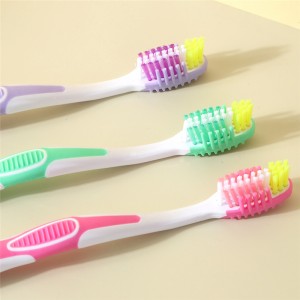 Escova de dentes estética com cerdas macias de nylon
