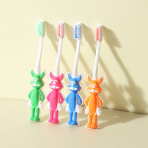 歯のケア縦置き子供用歯ブラシ