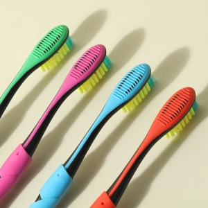 Soft Nylon Bristles Toothbrush Ng 4 Pampamilyang Gamit