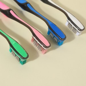 Rubber Tongue Adult Cleaner Soft Bristle Dental Care Teeth Whitening Manual Toothbrush