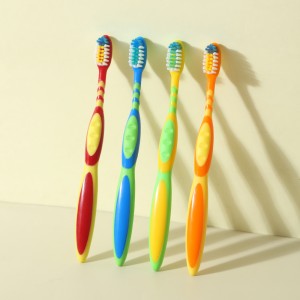 Home Use Fade Color Bristles Toothbrush