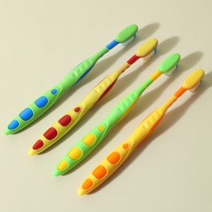 Home Use Fade Color Bristles Toothbrush