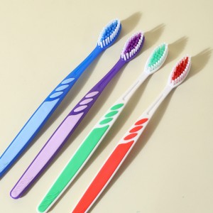 Modernikahvainen Eco Rubber Plastic Custom Manual -hammasharja kotiin