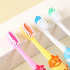 Producte de cura bucal Raspall de dents per a nens amb mànec de silicona antilliscant