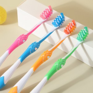 Teeth Clean Silicone Handle Slim Soft Toothbrush
