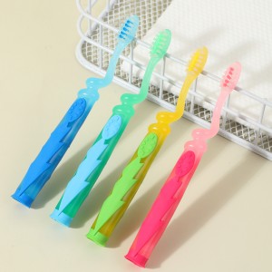 Rubber Toothbrush Small-Headed Suction Cup Kids