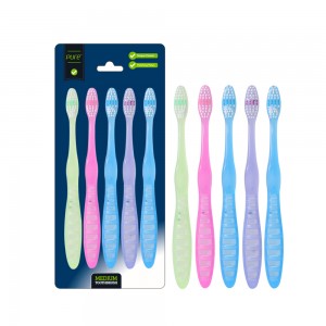 4 Pcs Candy Color Family Toothbrush