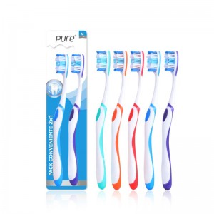 Manual Toothbrush Color Fading Soft Bristles