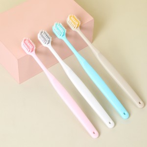 Wheat Straw Toothbrush Family Home Using Manual Recyclable Toothbrush