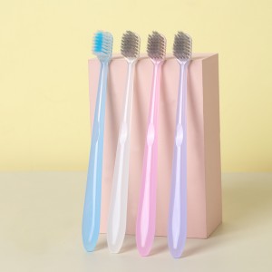 4pcs Candy Color Family Toothbrush Spazzola da denti per adulti