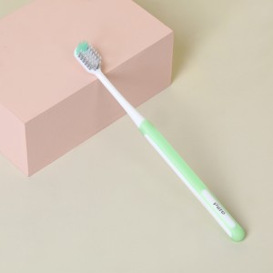 Antibacterial Bristle Toothbrush Cov Khoom Siv Kho Hniav
