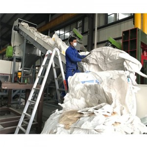 PP Jumbo Bag Crushing Washing Drying Pelletizing Recycling Machine