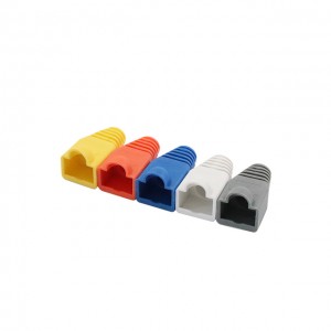 RJ45 connector cover Soft Plastic cable plug boot Network 8P8C modular plug for CAT5e CAT6 cable