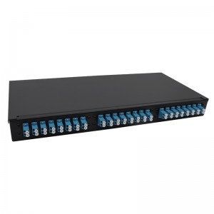 Puxin 48core LC fullt utrustad med optisk fiberkopplingsbox kan utrustas med skåpställ