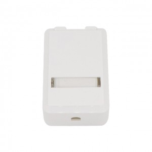 Network Blank 1 Port 2 Port Surface Mount Box with Shutter for RJ11 and RJ45 Keystone Jack