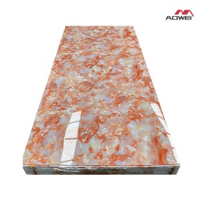 Uv Pvc Marble Sheet Supplier –  Waterproof and Moisture Proof PVC Marble Slab  – AOWEI