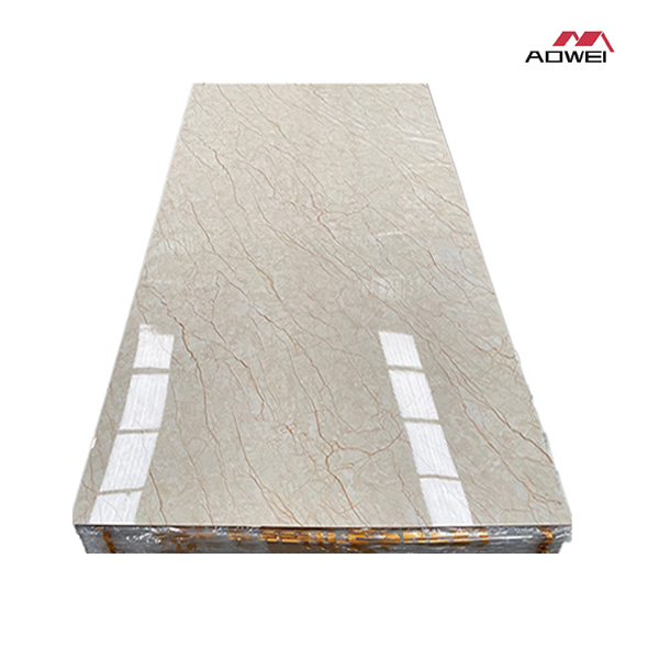 Pvc Marble Laminate Sheet Suppliers –  High Gloss UV Marble Sheet Made In China  – AOWEI
