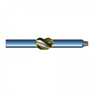 integral spiral blade string drilling stabilizer