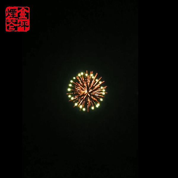 China Wholesale Fireworks Crackers Suppliers –  5” SHELL BLUE RING WITH FLOWER CROWN – JinPing Fireworks