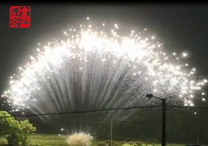 Wedding Cake Fireworks –  30mm 13s Z shaped row cake silver strobe mine – JinPing Fireworks