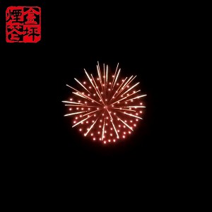 China Wholesale Firework Single Shot Factory –  6inch shell Red peony with brocade wave circle and purple bees – JinPing Fireworks