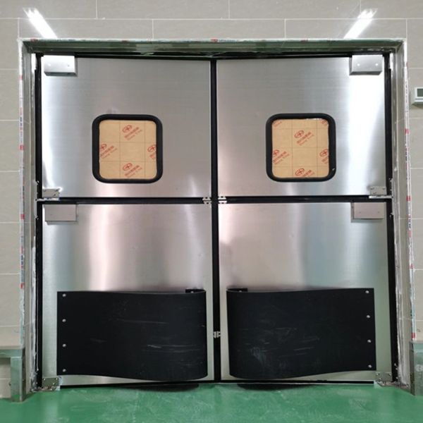 2022 wholesale price Clean Room Sliding Doors - Restaurant Warehouse Traffic Swinging Door Double Action Swinging Door – Qianqin