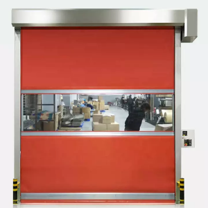 High Speed PVC Plastic Fast Rolling Shutter Door for Warehouse